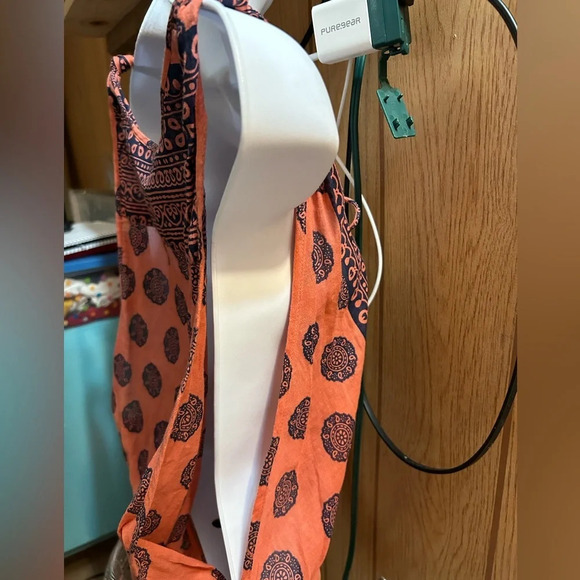 Free People Intimately Soul Of The Sun Bodysuit Boho Brick Combo Size Small - Picture 7 of 8